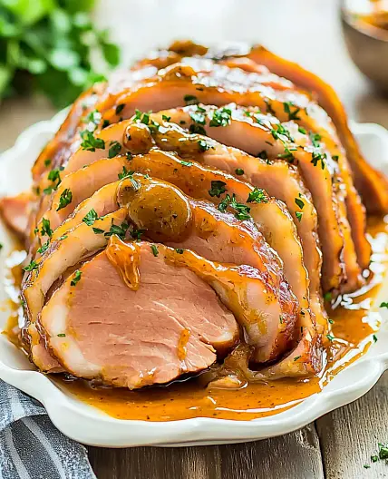 Slow Cooker Easter Ham Honey Mustard Easy Weeknight Dinner