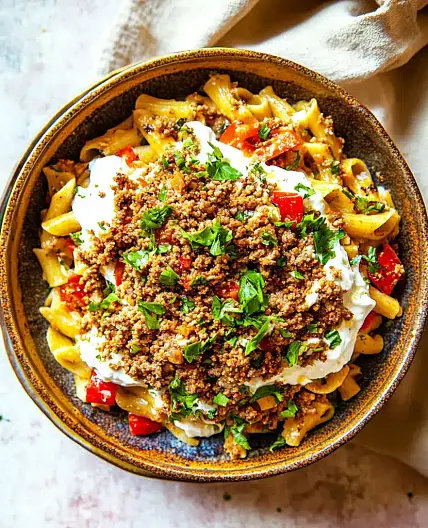 Viral Turkish Pasta Ground Meat Comforting Easy Weeknight