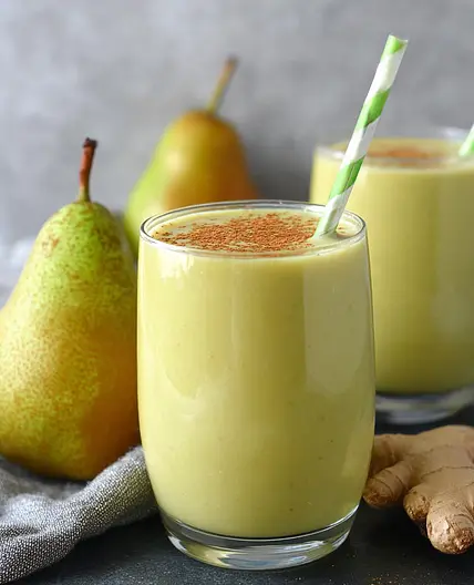 Pear Ginger Smoothie Recipe for Energy
