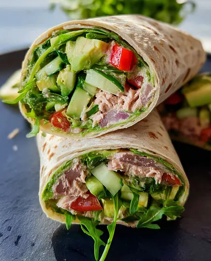 Tuna Avocado Wrap Recipe for Healthy Lunch