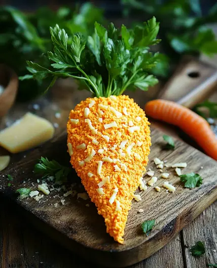 Carrot-Shaped Cheese Ball