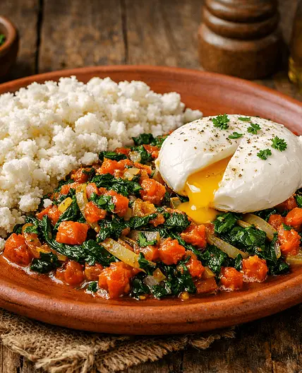 Sauteed Tomato, Onion & Spinach Relish