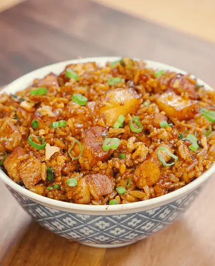 Garlic Pork Belly Fried Rice