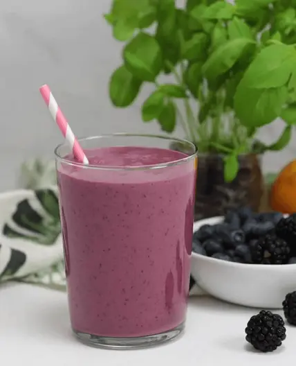 How To Make Healthy Cucumber Berry Basil Smoothie Summer Drink