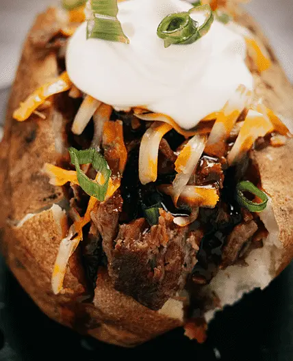 BBQ Stuffed Baked Potatoes