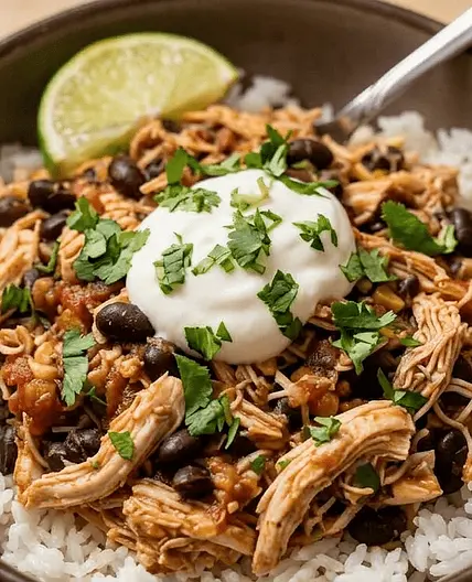 One-Pot Salsa Chicken & Rice