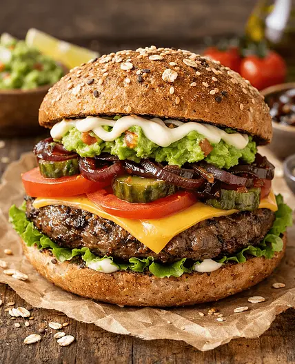 Lean Beef & Cheese Burger