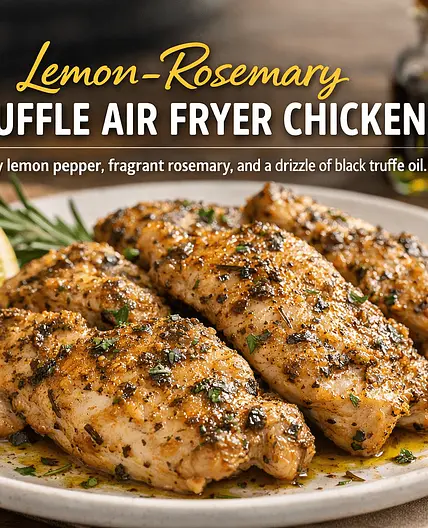 🍋 Lemon-pepper rosemary Air Fryer Chicken