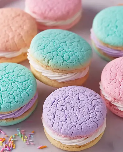 Pastel Sugar Cookie Sandwich Recipe