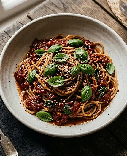 Roasted Tomato Garlic Butter Pasta