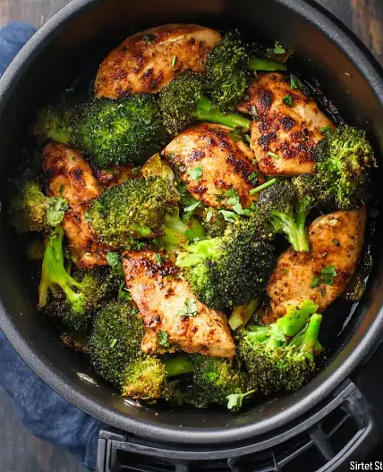 Air Fryer Chicken and Broccoli Recipe Made Crispy Perfect