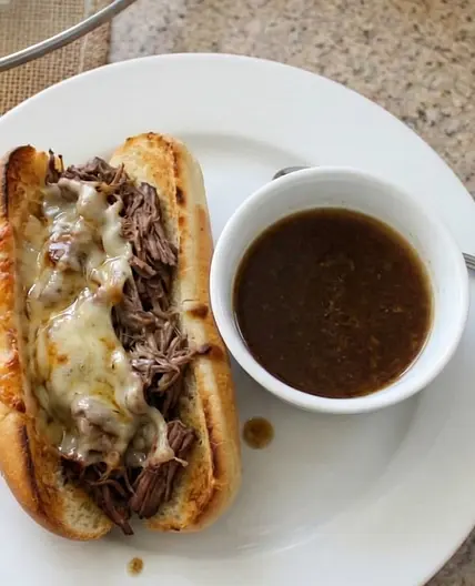 Crock Pot French Dip Sandwiches