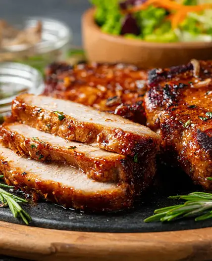 Air Fryer Pork Chops Honey Garlic Recipe Made Irresistible