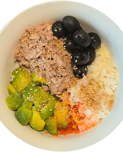 Poke de atún y aguacate
