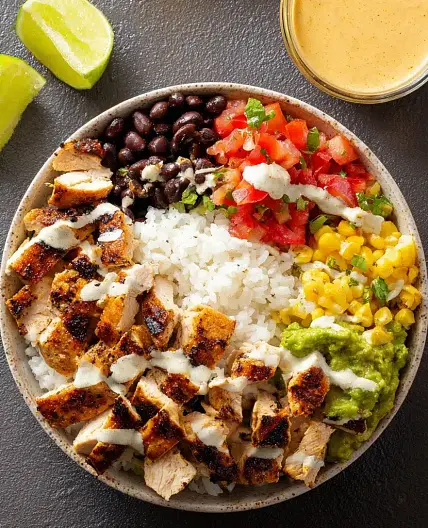Copycat Chipotle Chicken Burrito Bowl Meal Prep Satisfying Fresh