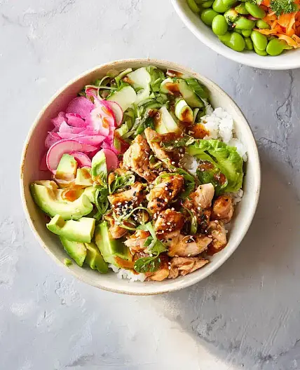 High Protein Chicken Poke Bowl Meal Prep That Makes Your Week Better