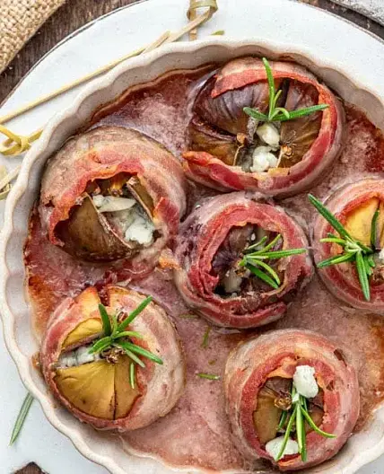 Gefüllte Feigen im Speckmantel - schnelle Tapas