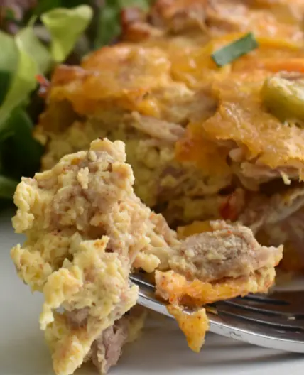 Pork and Pepper Crustless Quiche