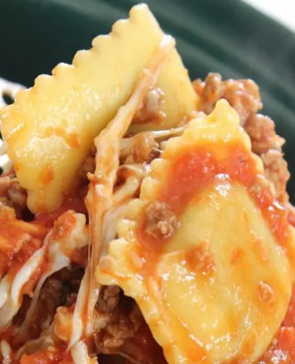 Crockpot Ravioli Casserole