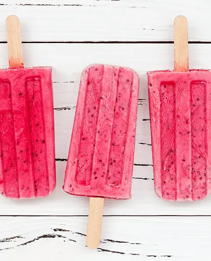 Vegan Berry Coconut Popsicles