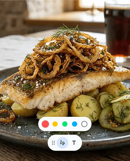 🧅 Filetto di Pesce con "Sibulakrõps" (Cipolle Croccanti)