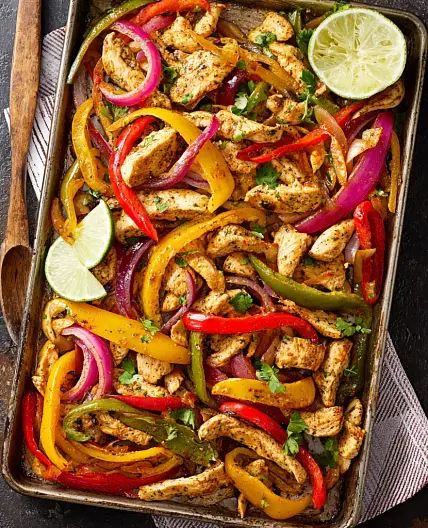 Sheet Pan Chicken Fajitas Weeknight Vibrant Easy Way Your Family Will Love
