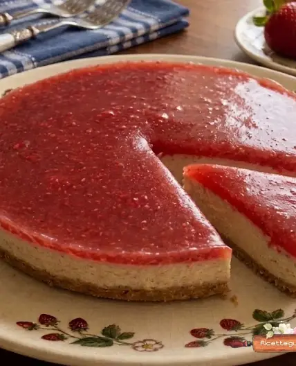 Cheesecake alle fragole e yogurt