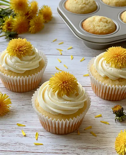Dandelion Cupcakes