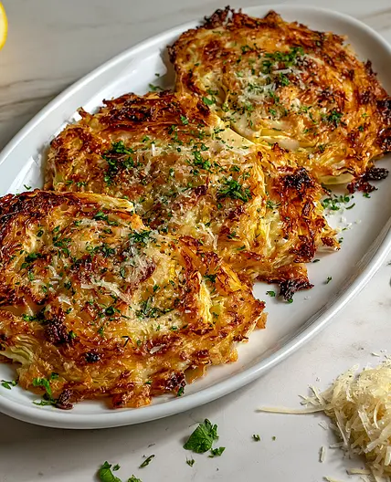 Parmesan Roasted Cabbage Steak