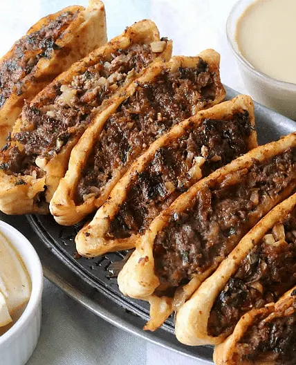 Arayes (Lebanes Meat Stuffed Pita's)