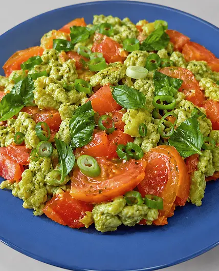 Summer Stir Fried Tomatoes and Eggs