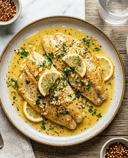 Lemon and Garlic Butter Basa