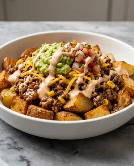 Loaded Potato Taco Bowl