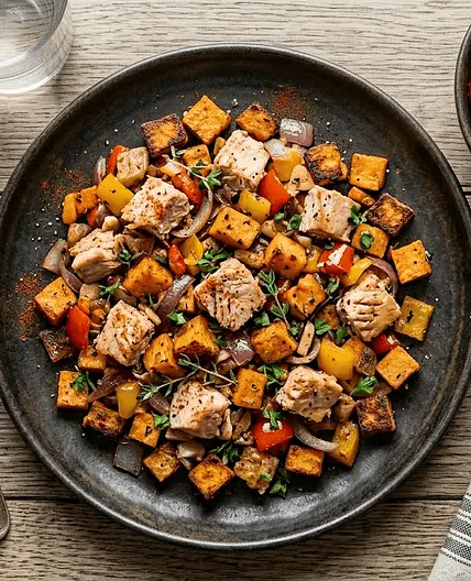 Tuna and Sweet Potato Hash