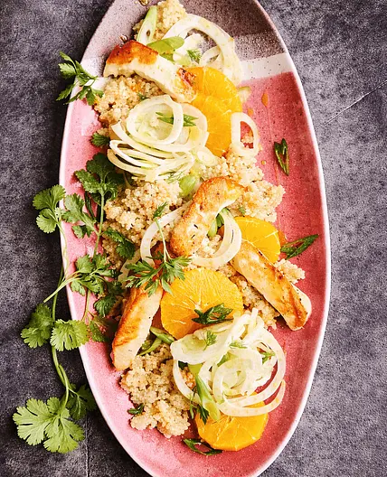 Fruchtiger Gerstensalat mit Fenchel