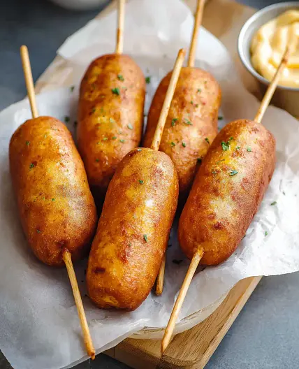 Air Fryer Chicken Corn Dogs Homemade Your Family Will Love This Satisfying Real Recipe