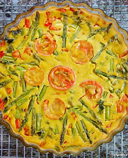 Vegan Chickpea Flour Frittata (3-ingredients, oil-free}
