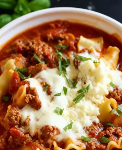Crockpot Lasagna Soup Recipe