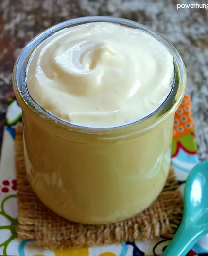 4-Ingredient Chickpea Flour Mayonnaise (vegan, soy-free)