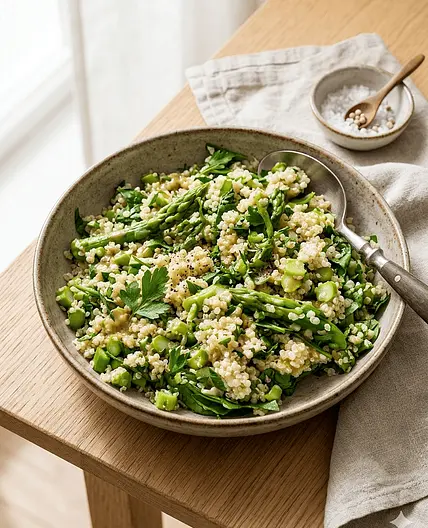 Grüner Quinoa Salat