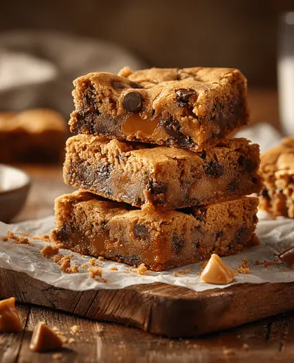 Butterscotch Chocolate Chip Blondies (Chewy & Easy)
