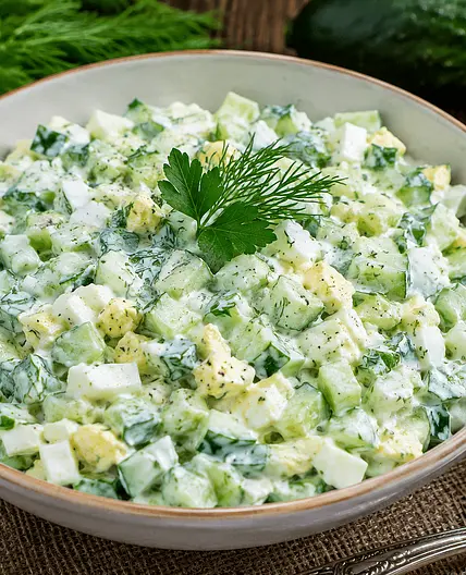 Gurkensalat nach griechischer Art
