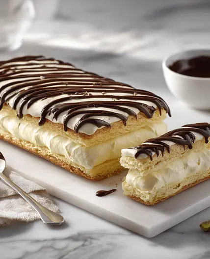 Lady Fingers Eclair – Easy No-Bake French Dessert