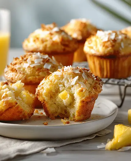 Pineapple Coconut Muffins (Gluten-Free)