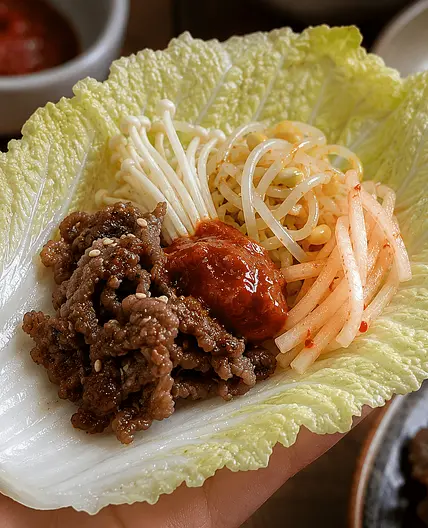 Easy Beef, napa ssam
