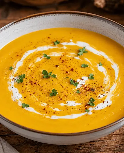 Kürbis-Kokos-Suppe