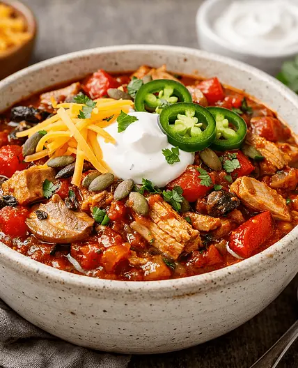 Keto Chicken Taco Chili