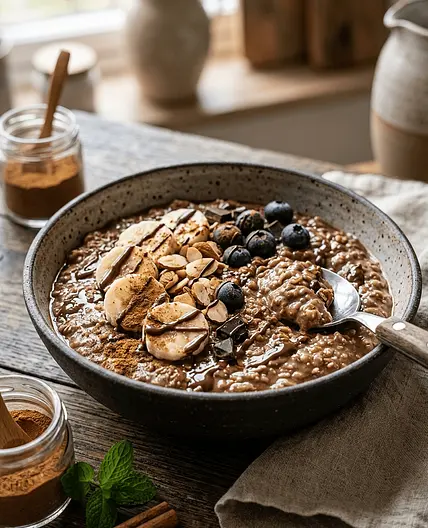 Avena con chocolate