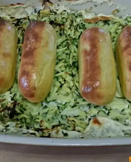 Quenelles sur lit de courgettes