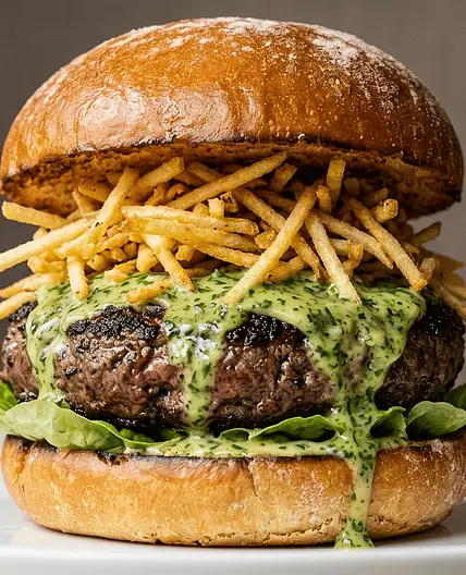 Steak au frite burger